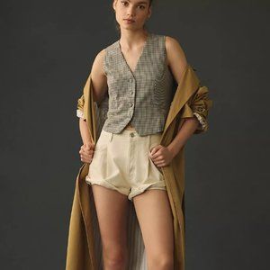 Anthropologie Maeve Plaid Vest 0